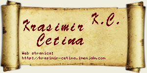 Krasimir Cetina vizit kartica
